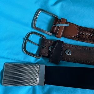 3 Mens Belts 38/40